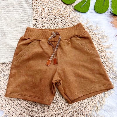 Conj. Camisa com Botões e Bermuda - Areia e Marrom